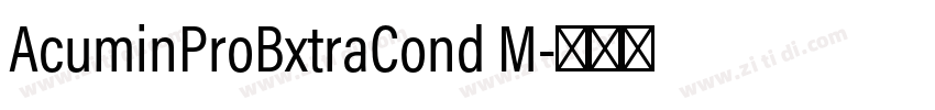 AcuminProBxtraCond M字体转换